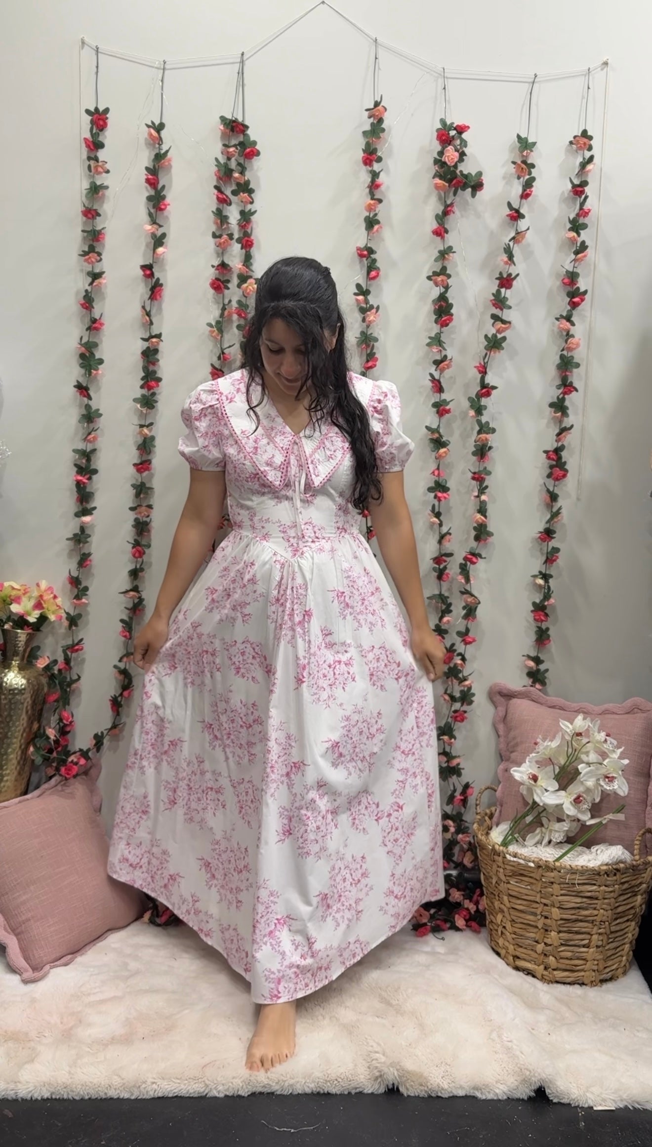 Pink Floral Dress