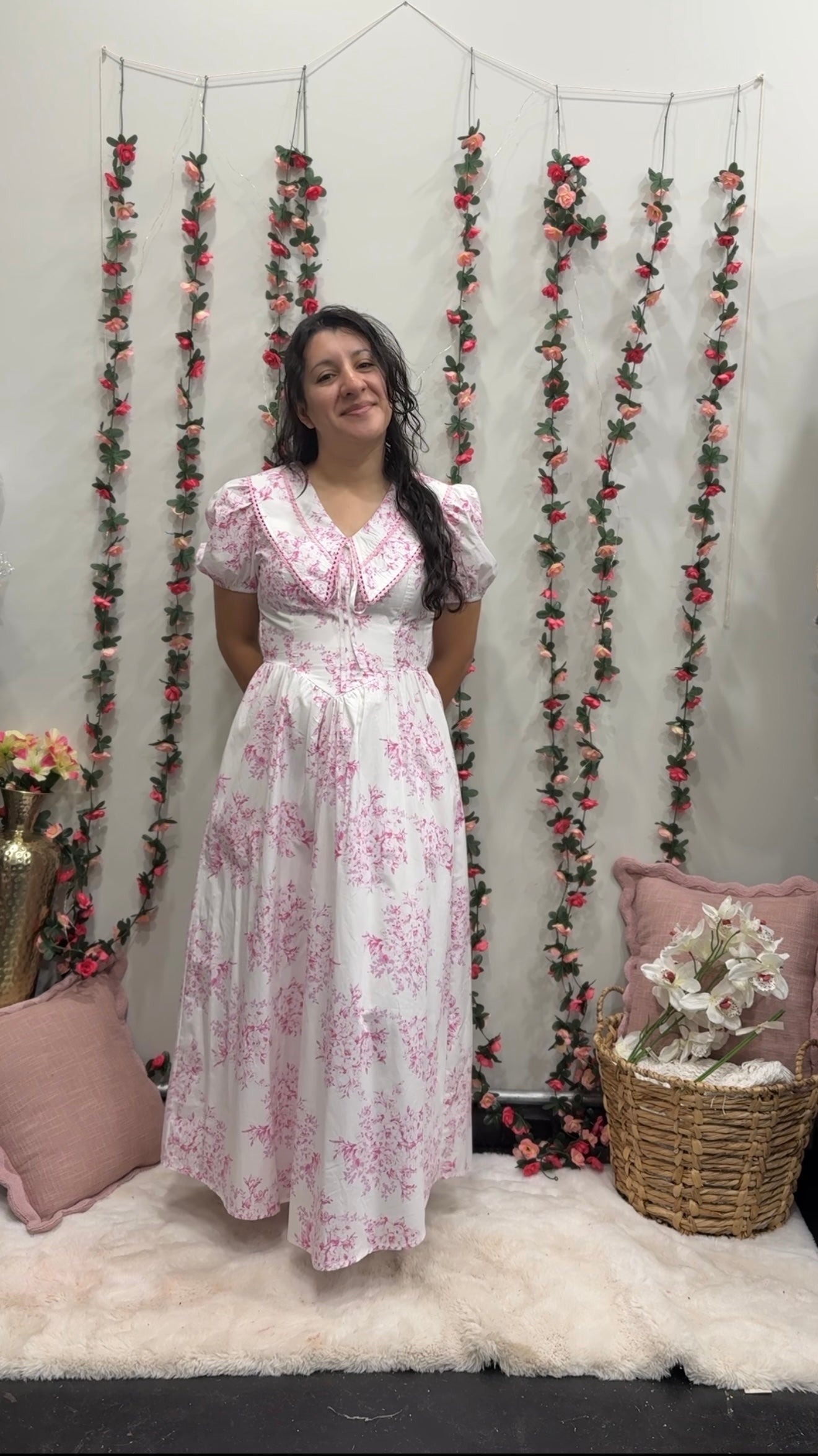 Pink Floral Dress