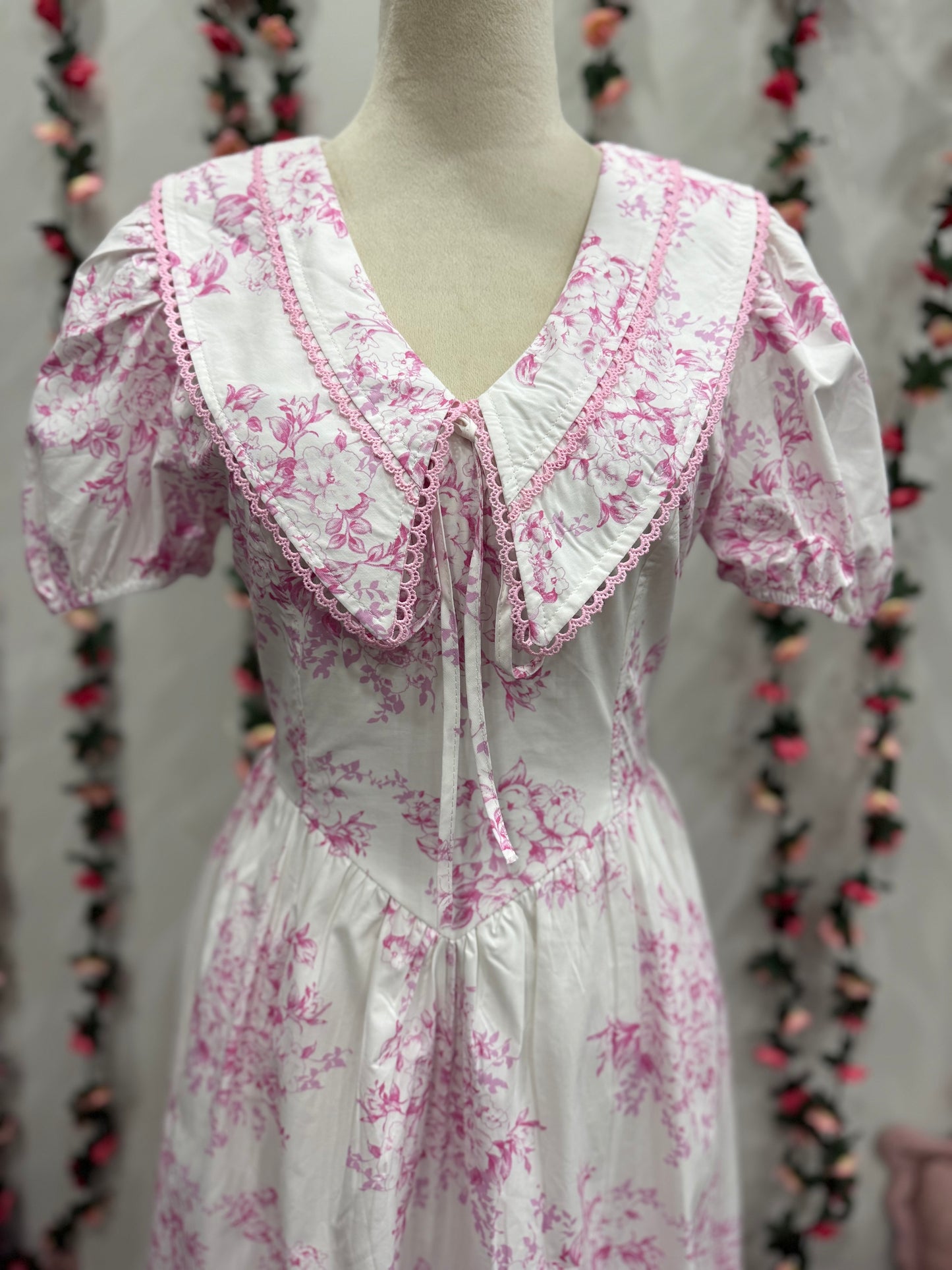 Pink Floral Dress