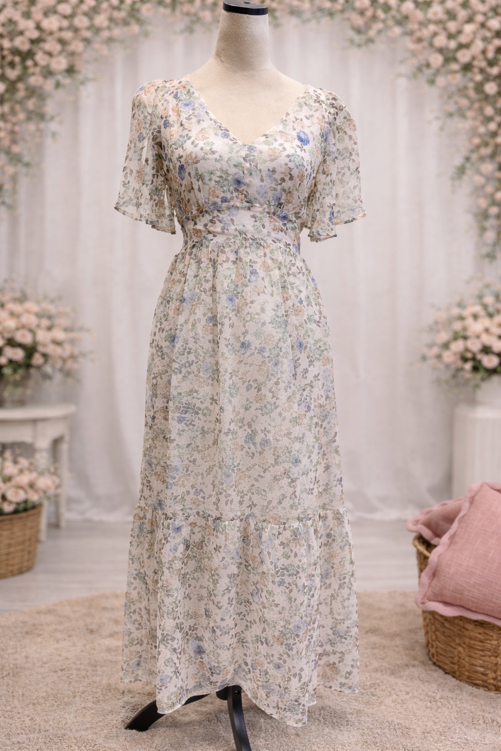 Floral Flutter Dress