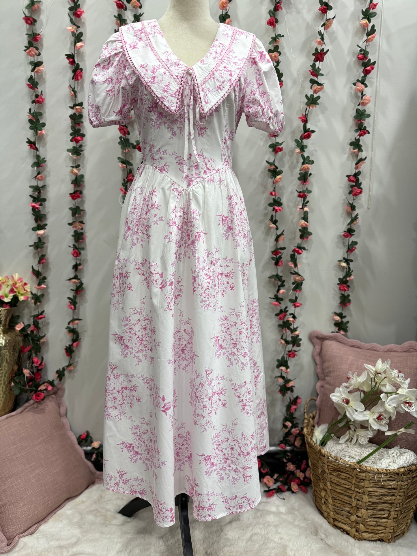 Pink Floral Dress