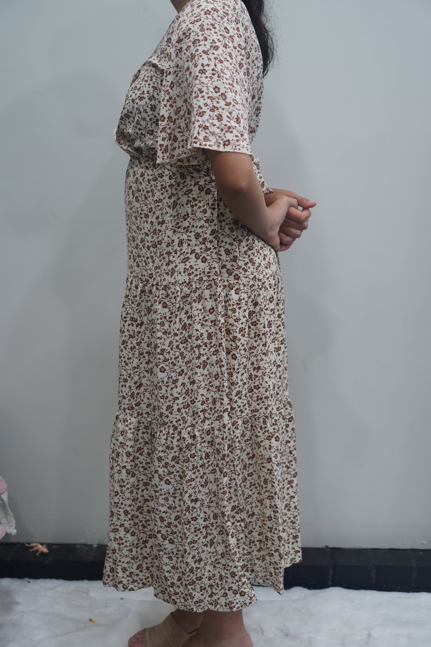 Fall floral dress