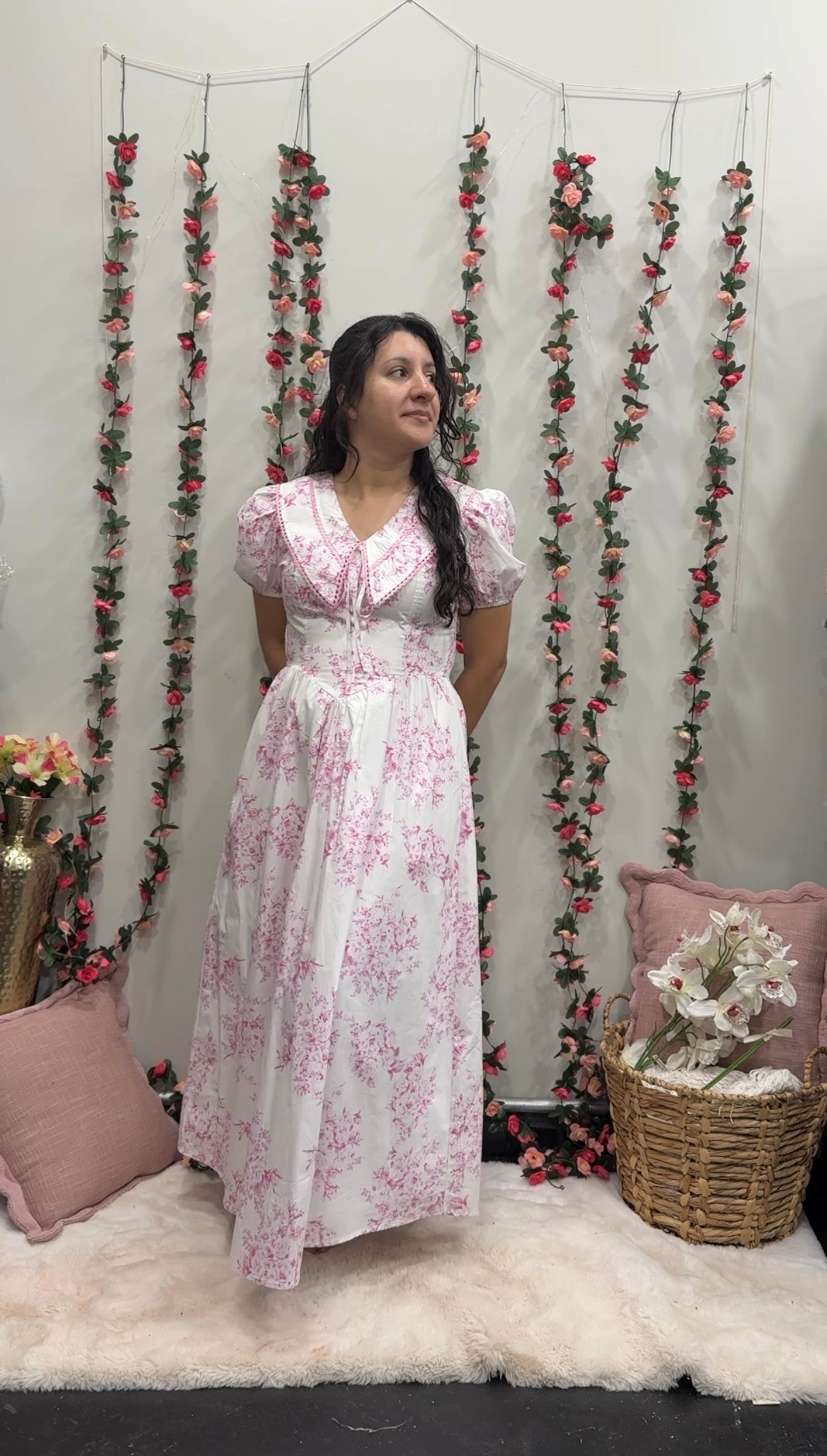 Pink Floral Dress