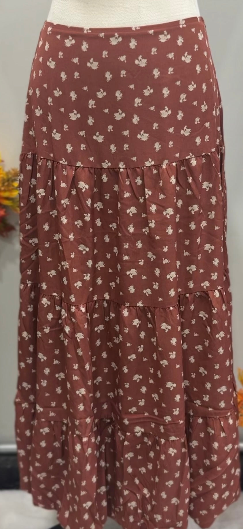 Fall Floral Bubble Skirt