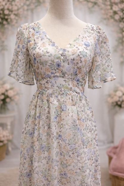 Floral Flutter Dress