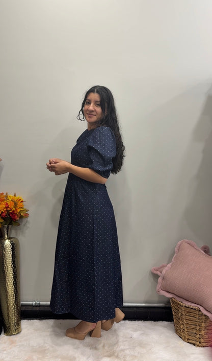 Classic Dot Midi Dress