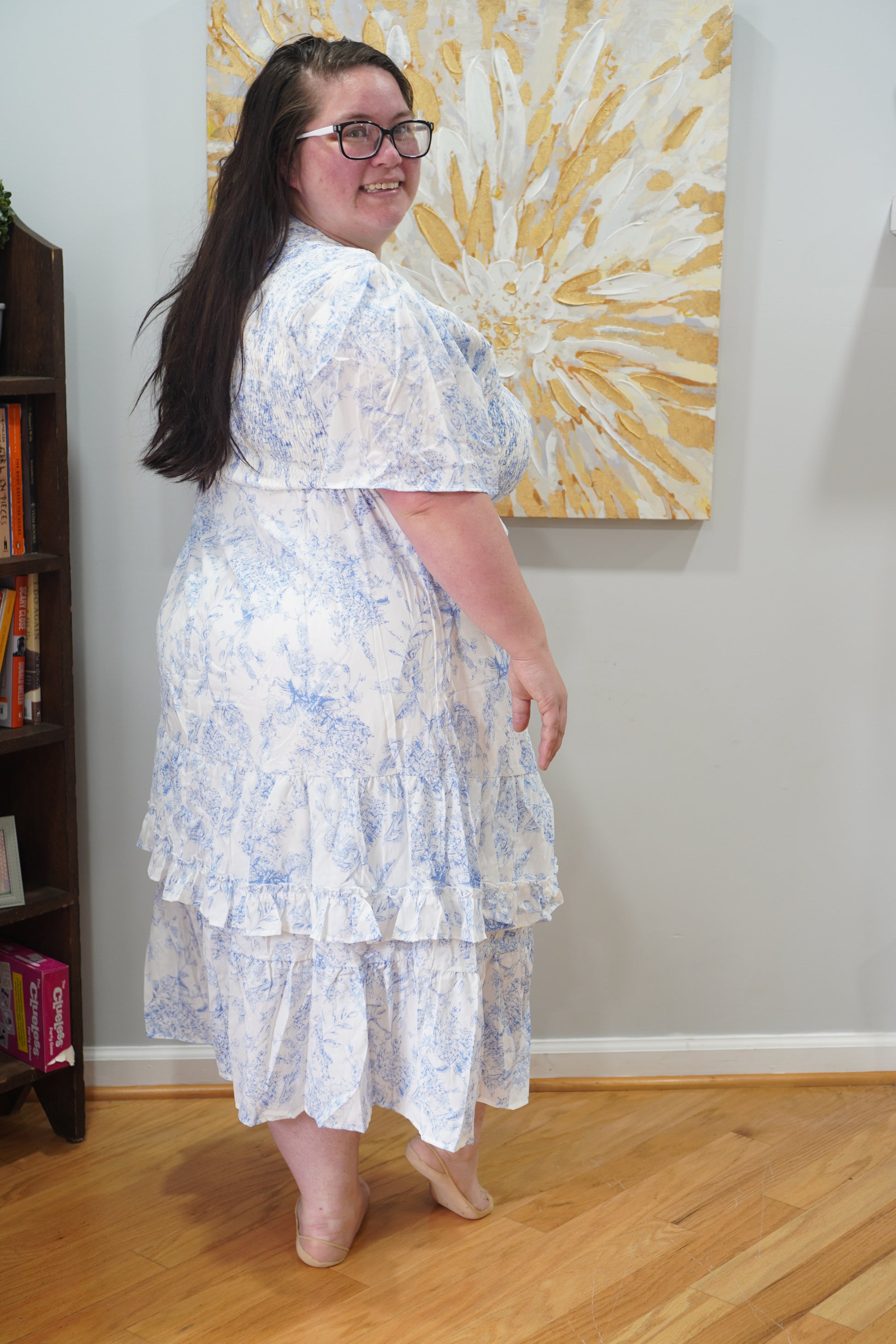 Blue Daisy Dress Ilse's Clothing Blue Daisy Dress Ilse's Clothing