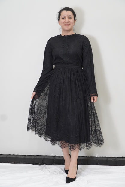 Night Fall Lace Dress