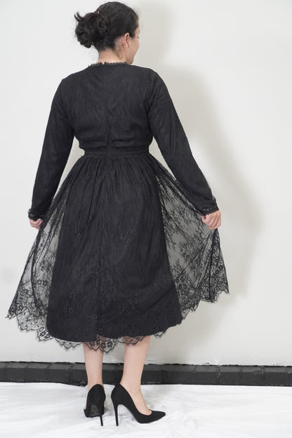 Night Fall Lace Dress